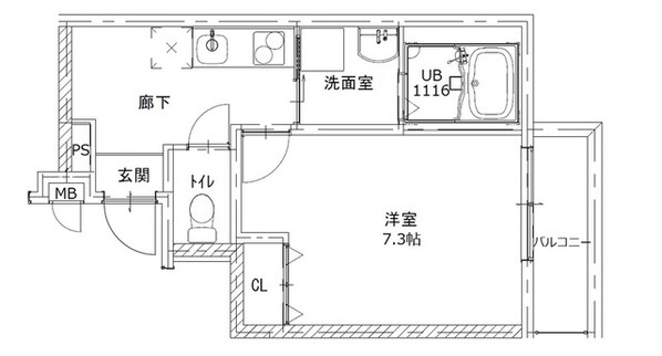 出屋敷駅 徒歩8分 3階の物件間取画像